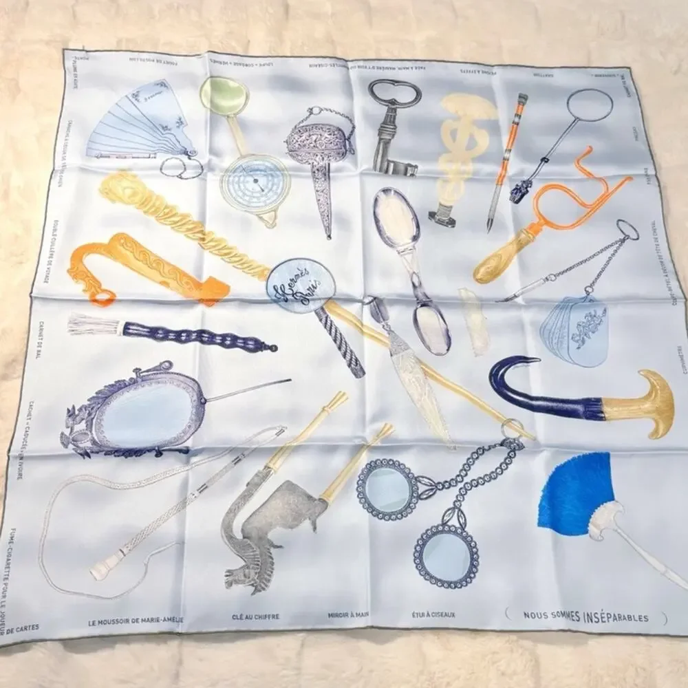 Hermès silk scarf 90